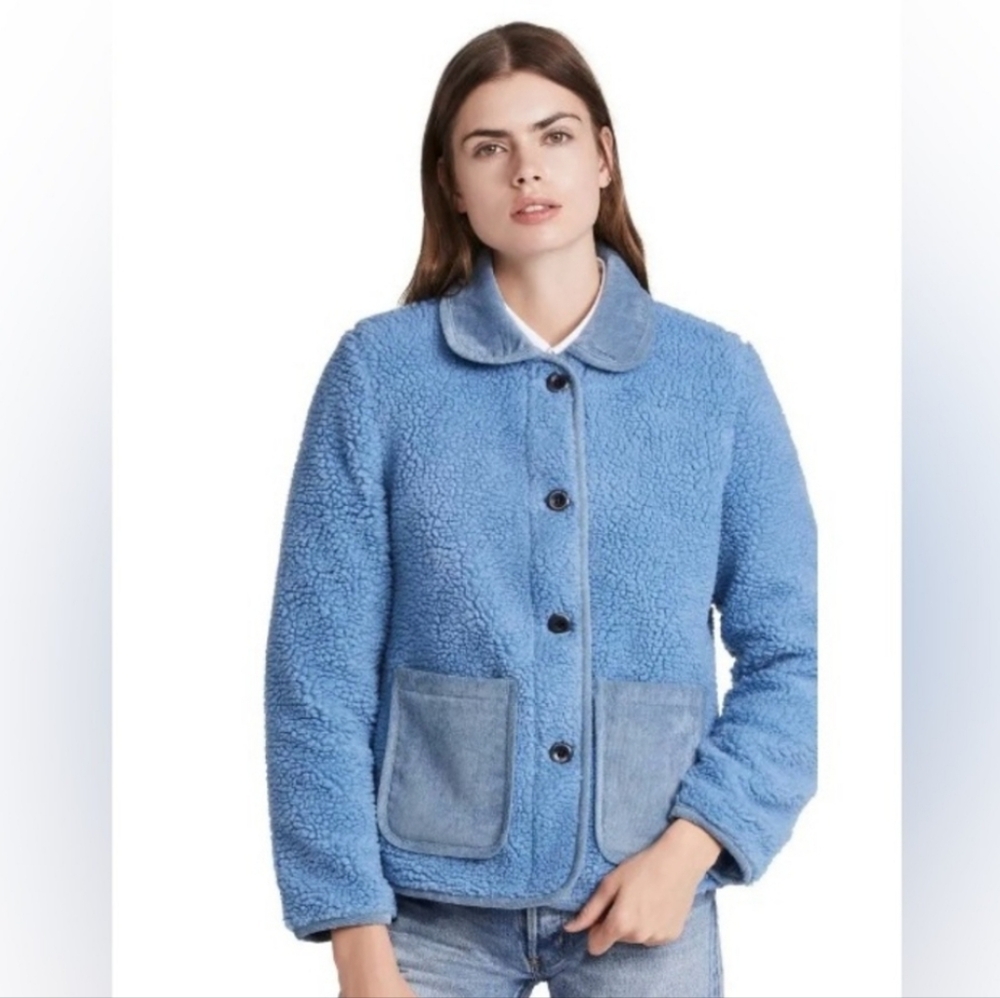 Alex Mill Light Blue Teddy Jacket